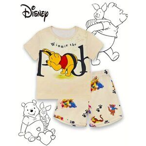 Child's Winne the Pooh Pajama Set 3T New
